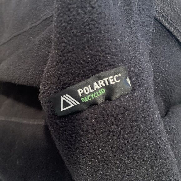 Eddie Bauer Sweater Mens Size TL Large Tall Black Half Zip Fleece Pocket Outdoor - Picture 11 of 12